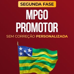 2ª fase MPGO - Promotor - Sem Correção Personalizada
